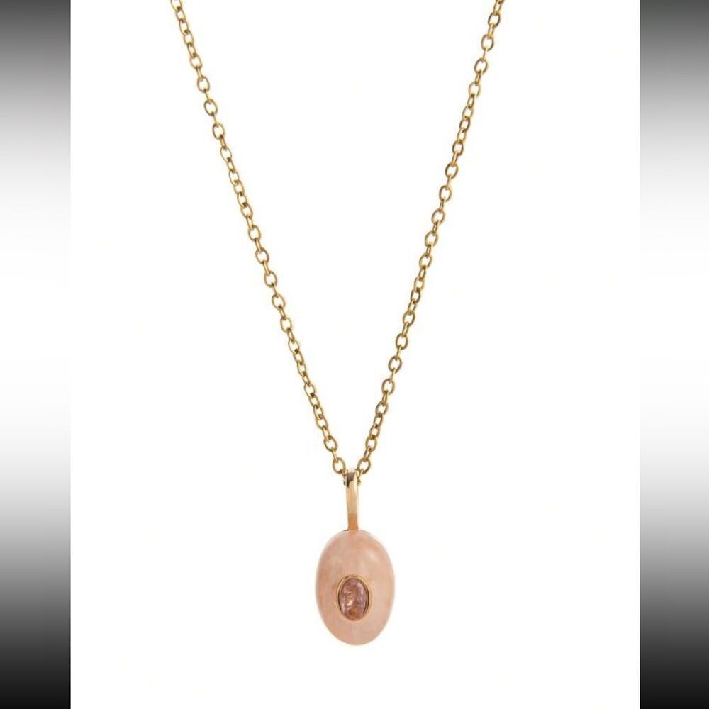 Elegant Pink Pendant Necklace A1371